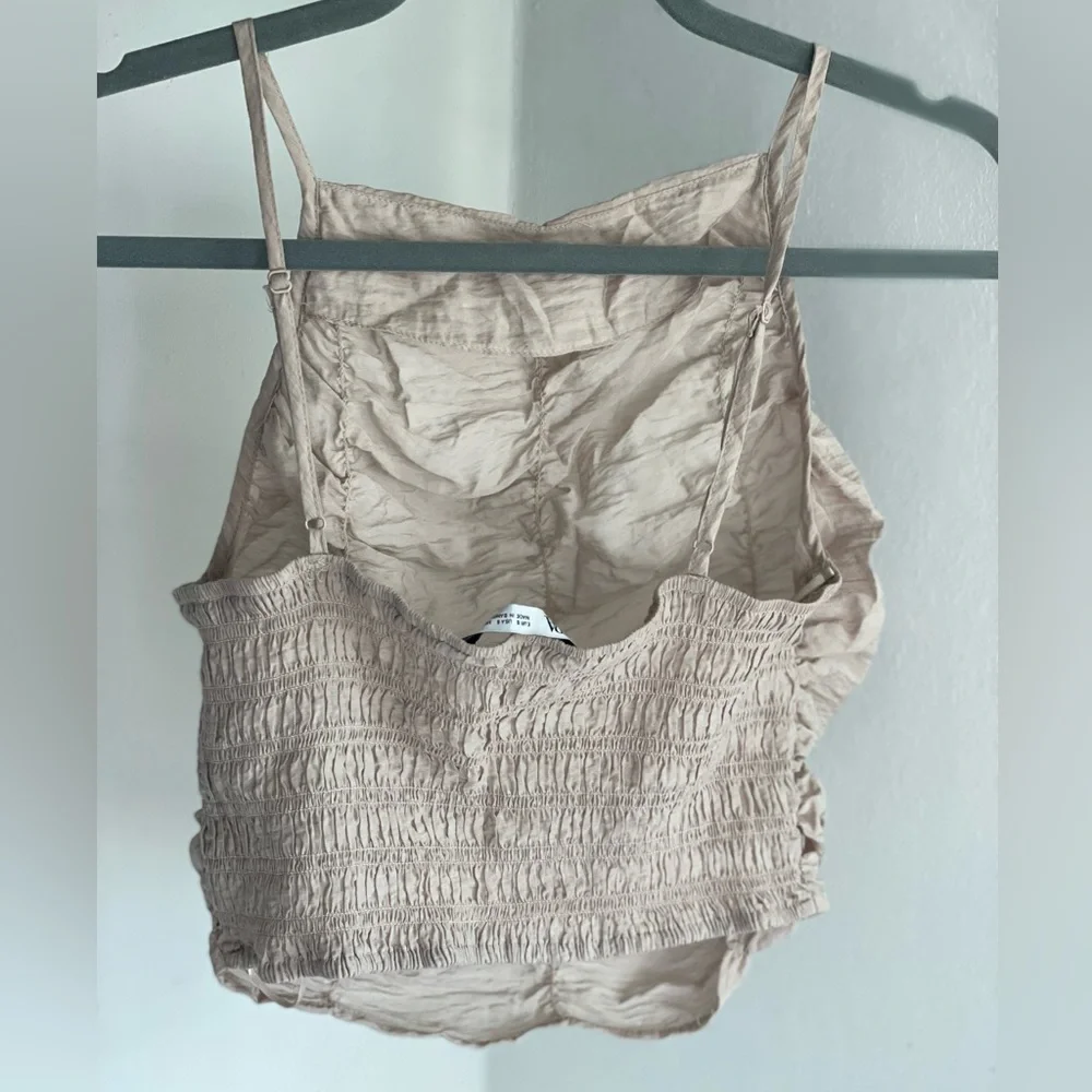 Zara Ruffled Look Crop Top - Picture 4 of 5